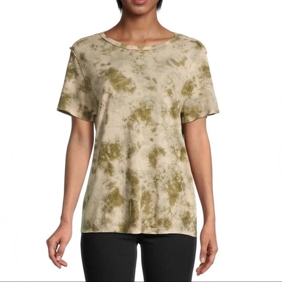 Free People Tops - Free people riptide tee in olive combo NWT